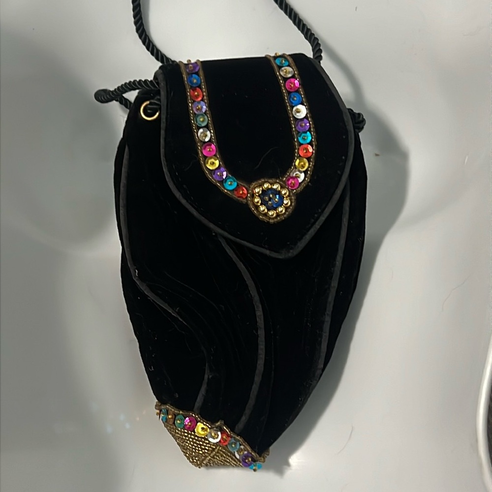 Vintage Magie Noire Lancôme Sequin Evening Bag